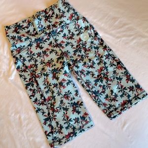 Adidas by Stella McCartney Light Blue Floral Athletic Shorts